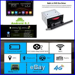 10.1'' 2Din Car Stereo Radio GPS DVD Wifi 4G BT DAB Mirror Link OBD Android 8.1