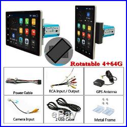 10.1in Android 9.0 4+64GB Car Multimedia Player Stereo Radio GPS Navi Rotatable