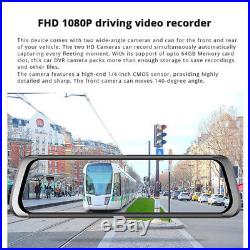 10 IPS Touch Screen Bluetooth WiFi 4G Android Car DVR Camera ADAS GPS Navi FHD