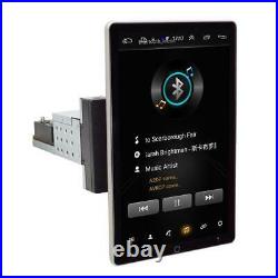 10in Single 1Din Car MP5 Player Android 9.1 Stereo Radio GPS Navi WIFI Rotatable