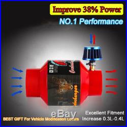 12V Car Axial Flow Electric Turbo SuperCharger Turbocharger Air Filter Intake