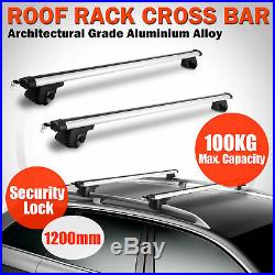 135CM Universal Lockable Anti Theft Car Roof Bars Rails Rack Lockable Bar Key UK