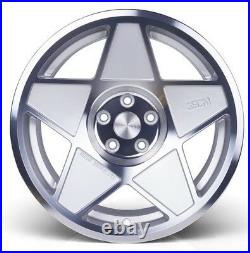 18 3sdm 0.05 Alloy Wheels Fits Toyota Lexus Nissan Suzuki 5x114.3 Silver Cut