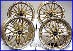 18 Alloy Wheels 18 Inch Cruize 190 Gd 5x114 Gold Polished Deep Dish Alloys