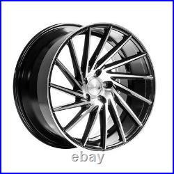 19 1av Zx1 Alloy Wheels Fits Toyota Lexus Nissan 5x114.3 8.5j Black Pol