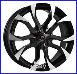 19 WOLFRACE ASSASSIN BLACK POLISHED ALLOY WHEELS ONLY BRAND NEW 5x114.3 RIMS