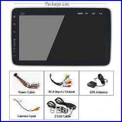 1DIN 9'' Rotatable Android 8.1 2+32G Car Stereo Radio GPS WiFi 4G BT Mirror Link