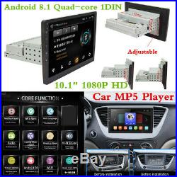 1DIN Android 8.1 HD Car BT Head Unit Stereo GPS Sat Nav Radio Wifi Mirror Link