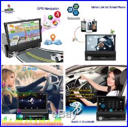 1 Din 7'' Car Stereo GPS NAV Radio HD Video Android 6.0 In Dash Bluetooth WIFI