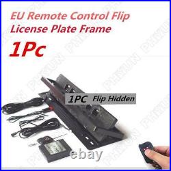 1 Pcs Flip License Plate Frame Swap Shift Turn Blinds with Remote For EU Vehicles