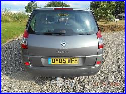 2005 Renault Grand Scenic Dyn-ique 16v Grey, 7 Seats, Only 86000 Miles