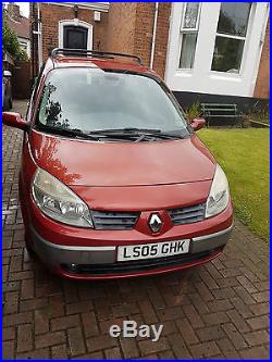 2005 RENAULT GRAND SCENIC DYN-IQUE 16V RED, 12 months M. O. T