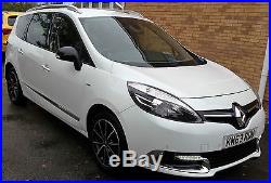 2014 Renault Grand Scenic Bose White Tom Tom Excellent Condition Fsh Hpi Clear