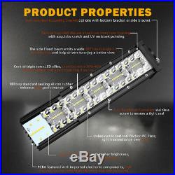 2275W Light Bar Tri-Row 52 Inch Curved LED Bar Spot Flood Combo /Wiring T10 Bulb