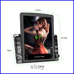 2Din 9.7in Android 9.1 Car Stereo Radio MP5 Player Sat Nav GPS Bluetooth WIFI FM