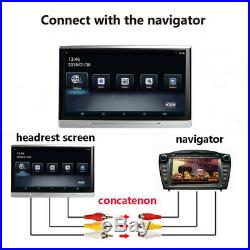 2X Android 6.0 10.1 Car Quad-Core Wifi BT 3G/4G HDMI Headrest Rear Seat Monitor
