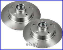 2 Brake Discs Rear Solid Fits Renault Scenic 1.4 1.5 1.6 1.9 2.0 Mk2 03-09