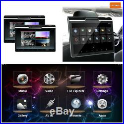 2 Pcs 11.6 HD Touch Screen Android 7.1 Octa-core 1G+8G Headrest Monitor FM TPMS
