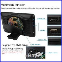 2pcs 10.1'' TFT LCD DVD Player Monitor Car Rear-Seat Headrest Cigar Lighter USB