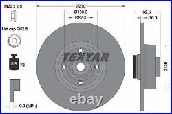 2x Brake Discs Solid For Renault Grand Scenic MK2 1.9 dCi Textar Rear 432004943R