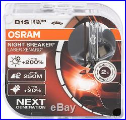 2x D1S Osram Night Breaker Laser headlight Xenon Xenarc Bulbs 66140XNL-HCB Car