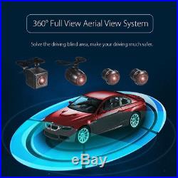 360° Car Panoramic Cam Bird View HD 4 Camera Parking Recording DVR USB System