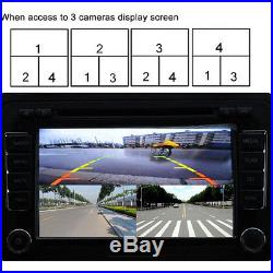 360° Full Parking View Front/Rear/Right/Left Split Image Screen 4HD Cameras DVR