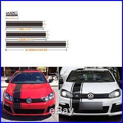3X Fashion Decal Vinyl Graphics Stripe Stickers+Letter for Car Roof Trunk Door