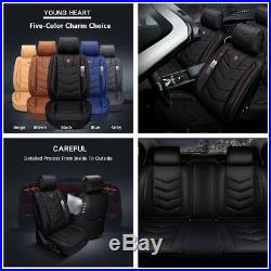 5-Seat Car Interior 6D Microfiber Leather Seat Covers Vehicle Styling 4-Seasons
