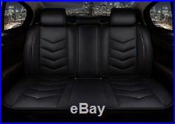 5-Seat Car Interior 6D Microfiber Leather Seat Covers Vehicle Styling 4-Seasons