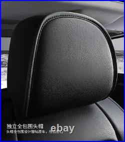6D Full Surround Seat Covers Luxury PU Leather Seat Cushions Set For 5-Seats Car