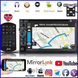 6.2'' Double DIN Car Stereo Head Unit Radio&Camera Mirrors For GPS Navi Android