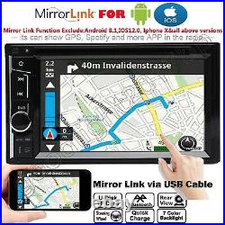 6.2 Double Din Car Stereo CD LCD DVD Player Radio Mirror Link For Sat Nav GPS