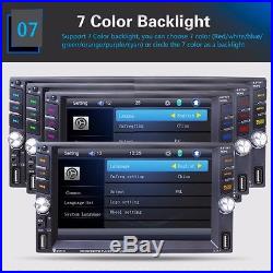 6.6'' Touch Screen Car MP5 Media Player 2 Din Bluetooth Radio Stereo+Rear Camera