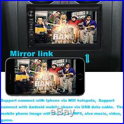 7Android Car Radio Stereo MP5 MP3 Player 2Din Bluetooth FM AUX USB Head Unit+Ca