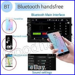 7'' Android WiFi Double Din Car Radio Stereo GPS Navi Multimedia Player +Camera