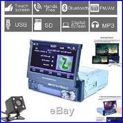 7 Bluetooth Autos Car MP3 MP5 DVD Player 1 Din (with Camera) HD Touch Screen