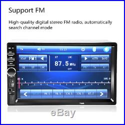7 Double Car Radio Stereo MP5 MP3 Player 2 Din Bluetooth FM AUX USB Head Unit