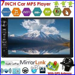 7 Double Din Car Stereo Radio MP5 Player GPS SAT NAV EU Map Download+Camera