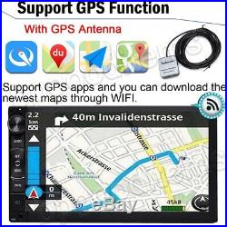7 Double Din Car Stereo Radio MP5 Player GPS SAT NAV EU Map Download+Camera