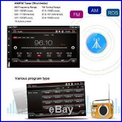 7 HD 2Din Quad-Core Android 7.1 Car GPS Wifi DVD Bluetooth MP5 Player 3G/4G DAB