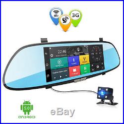 7inch 3G 1080P HD Car SUV Bluetooth WIFI DVR Video Recorder Rearview Camera Kit