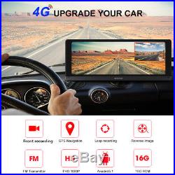 8'' 1080P IPS 4G ADAS GPS Navi Car DVR Video Recorder Bluetooth Wifi Europe Map