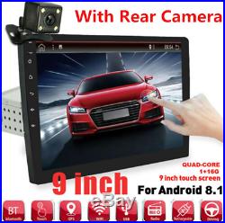 9 Touch Screen Android 8.1 Car Stereo Radio GPS Wifi Mirror Link With Rear Camera