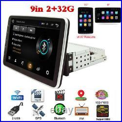 9in Android 10.1 Quad Core GPS Navigation Car Stereo MP5 Player Single DIN 2+32G