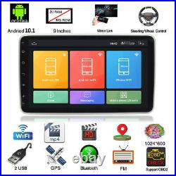 9in Android 10.1 Quad Core GPS Navigation Car Stereo MP5 Player Single DIN 2+32G