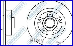 APEC Rear Pair of Brake Discs for Renault Grand Scenic 1.5 Apr 2009 to Present