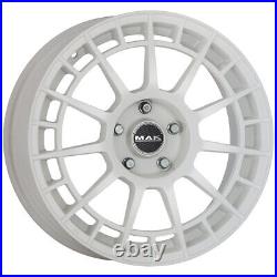 Alloy Wheel Mak Ntt For Renault Scenic II Serie 7.5x18 4x100 Gloss White 9aa