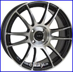 Alloy Wheels (4) 7.5x17 GEN2 Maven Black Polished Face 4x100 et35