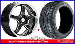 Alloy Wheels & Tyres 17 Lenso D1-RS For Renault Grand Scenic Mk3 09-16
